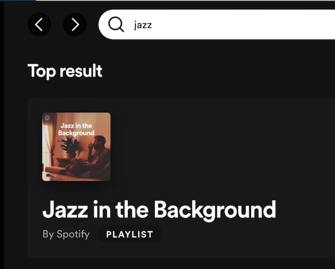 Jazz Search on Spotify